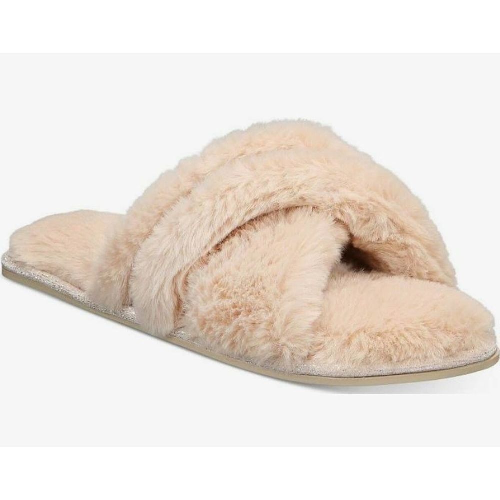 INC Faux fur slippers (Size 11-12)